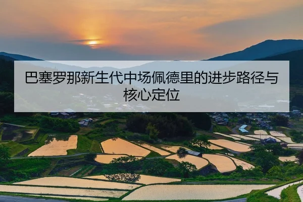 巴塞罗那新生代中场佩德里的进步路径与核心定位